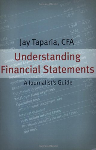 Beispielbild fr Understanding Financial Statements: A Journalists Guide zum Verkauf von Goodwill of Colorado