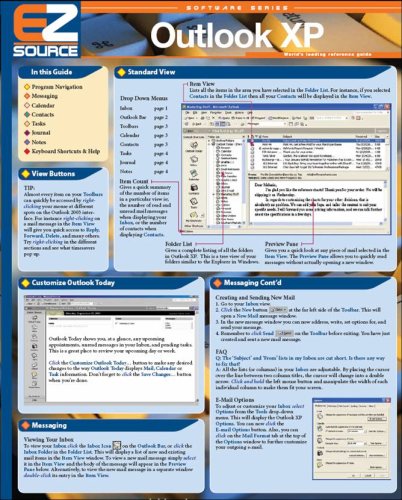 Beispielbild fr EZ Source Outlook XP Laminated Reference Guide zum Verkauf von Better World Books