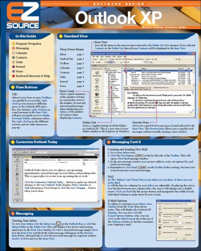 Imagen de archivo de EZ Source Outlook XP Laminated Reference Guide a la venta por Better World Books