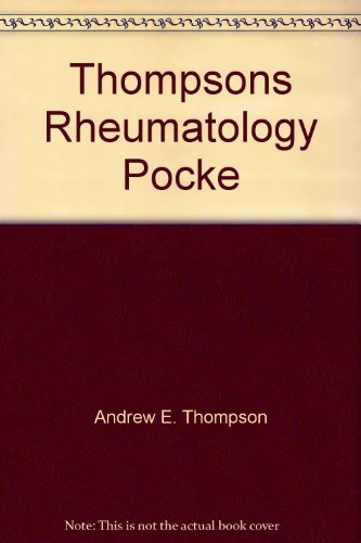 Imagen de archivo de Thompson's Rheumatology Pocket Reference a la venta por ThriftBooks-Atlanta