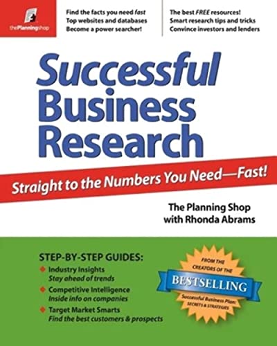 9780974080130: Successful Business Research: Straight to the Numbers You Need - Fast!