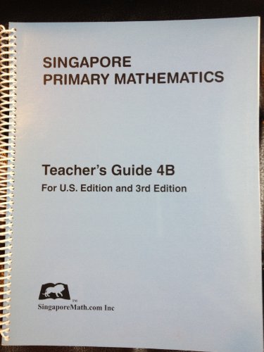 Imagen de archivo de Primary Mathematics Teacher's Guide 4A, U.S. Edition a la venta por Front Cover Books