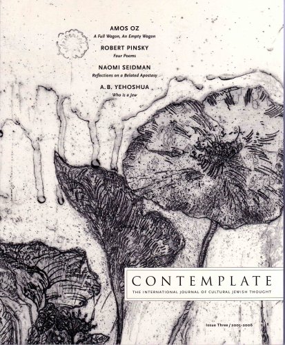 Stock image for Contemplate: The International Journal of Cultural Jewish Thought for sale by Trouve Books