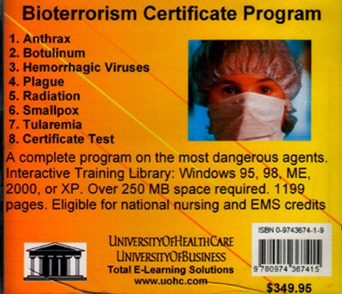 Bioterrorism Certificate Program (9780974367415) by Farb, Daniel; Gordon, Bruce