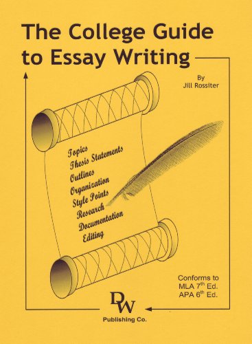 Stock image for The College Guide to Essay Writing [ Updated 03/15/2010/] for sale by Wonder Book