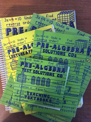 Beispielbild fr Pre-Algebra a Teaching Textbook zum Verkauf von HPB Inc.