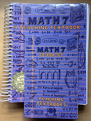 Imagen de archivo de Math 7: Teaching Textbooks (Book Only) a la venta por GF Books, Inc.