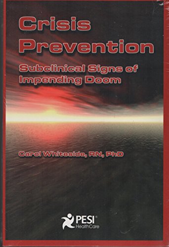 Beispielbild fr Crisis Prevention : Subclinical Signs Of zum Verkauf von Better World Books