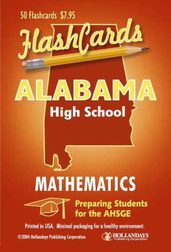 Imagen de archivo de Alabama AHSGE Test Mathematics Flashcards (Cards) a la venta por Better World Books Ltd