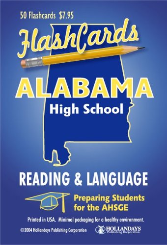 9780975323939: Alabama AHSGE Test Reading & Language Flashcards by Hollandays Publishing Staff (2004-07-01)