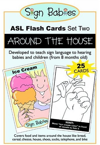 9780975329917: Sign Babies ASL Flash Card-Set 2: Around The House