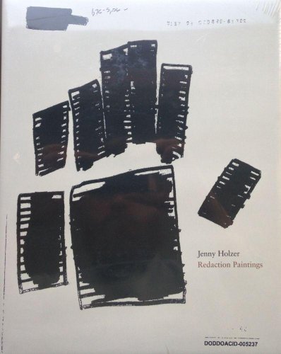 Jenny Holzer: Redaction Paintings (9780975331781) by Storr, Robert