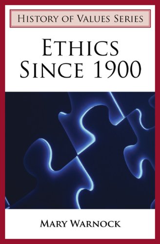 Beispielbild fr Ethics Since 1900 zum Verkauf von Better World Books