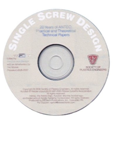 Beispielbild fr Single Screw Design 20 Years of ANTEC Practical and Theoretical Technical Papers zum Verkauf von PBShop.store US