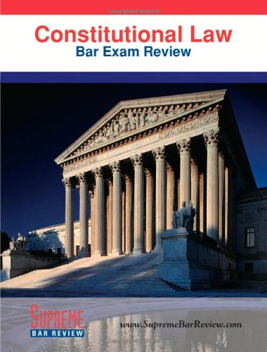 9780975496954: Constitutional Law: Bar Exam Review