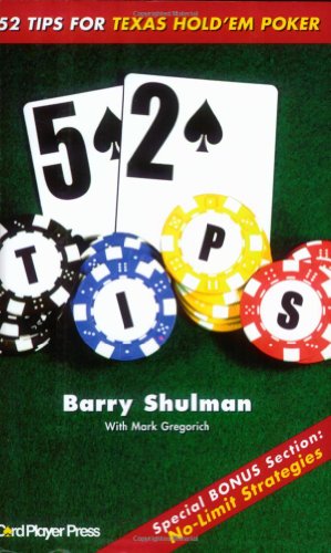 Stock image for 52 Tips for Texas Hold 'em Poker for sale by A Good Read, LLC