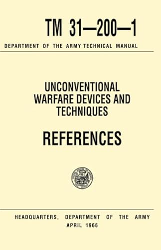 Beispielbild fr Unconventional Warfare Devices and Techniques References Tm 31-20 zum Verkauf von Hawking Books