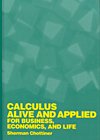 Stock image for Calculus Alive and Applied for Business, Economics, and Life for sale by David's Books