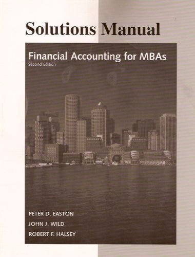 Stock image for Financial Accounting for MBAs, Solutions Manual for sale by ThriftBooks-Dallas