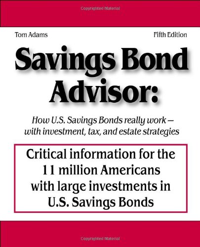 Beispielbild fr Savings Bond Advisor zum Verkauf von BooksRun