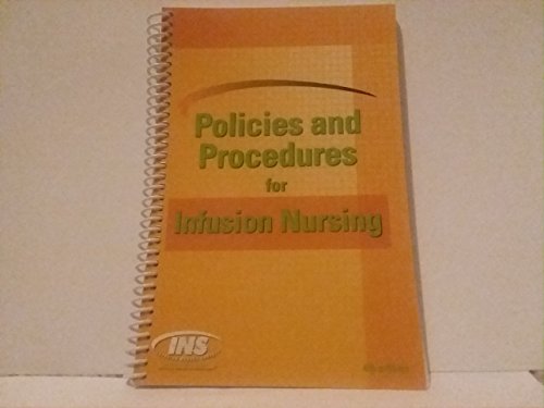 Stock image for Policies And Procedures for Infusion Nursing for sale by HPB-Red
