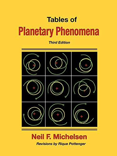 Imagen de archivo de Tables of Planetary Phenomena a la venta por GF Books, Inc.