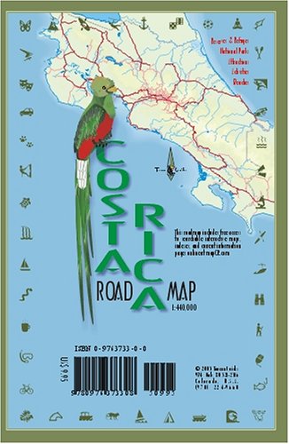 Stock image for Costa Rica Map for sale by Wonder Book