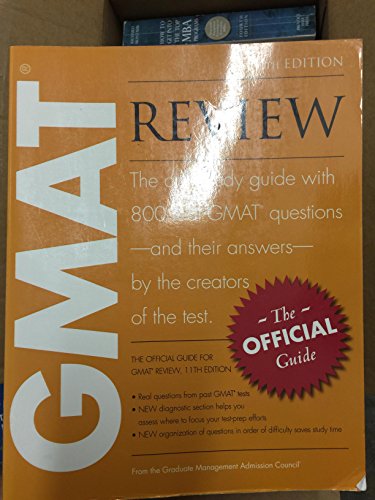 Stock image for GMAT Review : The Official Guide for sale by Better World Books