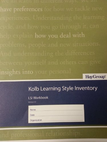 Imagen de archivo de Kolb Learning Style Inventory (Pack of 10 Booklets) a la venta por Poverty Hill Books