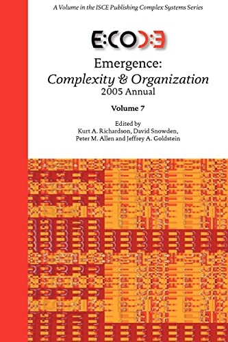 Stock image for Emergence Complexity Organization 2005 Annual for sale by PBShop.store US