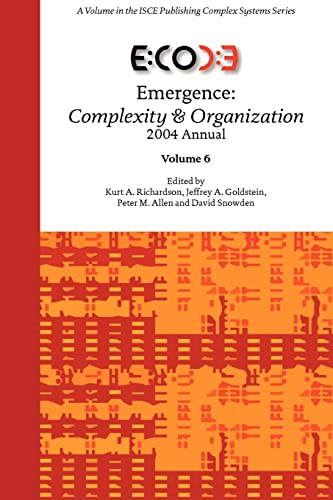 Imagen de archivo de Emergence Complexity Organization 2004 Annual a la venta por PBShop.store US