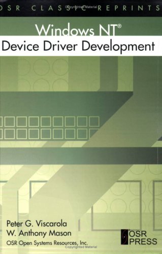 Beispielbild fr Windows NT Device Driver Development (OSR Classic Reprints) zum Verkauf von HPB-Red