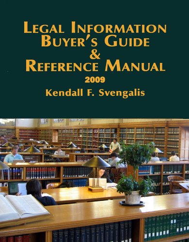 Stock image for Legal Information Buyer*s Guide & Reference Manual 2009 for sale by Mispah books