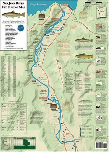 San Juan River Fly Fishing Map (9780976825609) by David Colvin