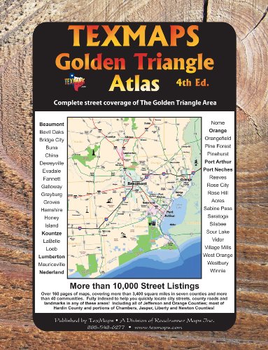 Beispielbild fr Golden Triangle Atlas, TX Beaumont Area zum Verkauf von Gulf Coast Books
