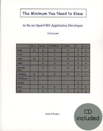 9780977086603: The Minimum You Need to Know to be an OpenVMS Application Developer