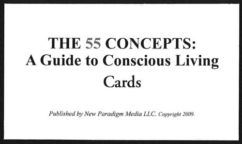 Imagen de archivo de The 55 Concepts (Cards) a la venta por Revaluation Books