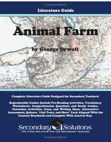 Beispielbild fr Animal Farm Literature Guide (Secondary Solutions LLC Teacher Guide) zum Verkauf von HPB-Ruby