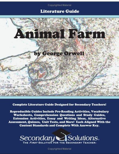 9780977229512: Animal Farm Literature Guide (Secondary Solutions LLC  Teacher Guide) - Kristen Bowers: 0977229513 - AbeBooks