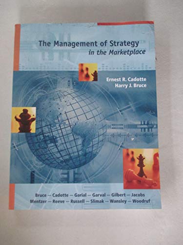 Beispielbild fr The Management of Strategy in the Marketplace zum Verkauf von Better World Books: West