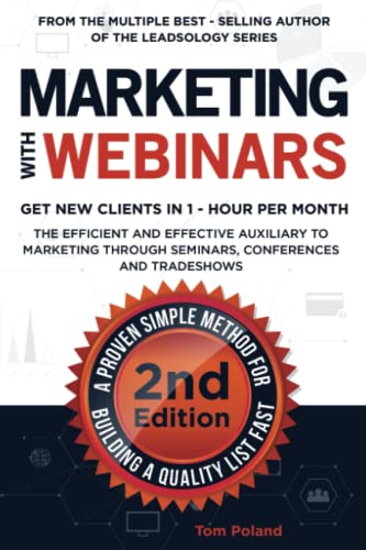 Imagen de archivo de Marketing With Webinars a la venta por GF Books, Inc.