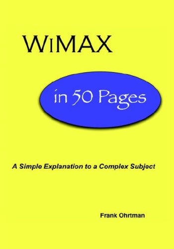 Stock image for WiMAX in 50 Pages for sale by Phatpocket Limited