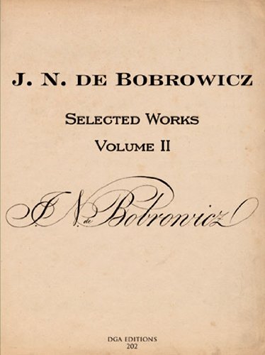 9780977692637: J.n. De Bobrowicz: Selected Works: 2