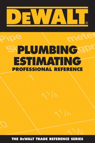 9780977718344: DEWALT Plumbing Estimating Professional Reference