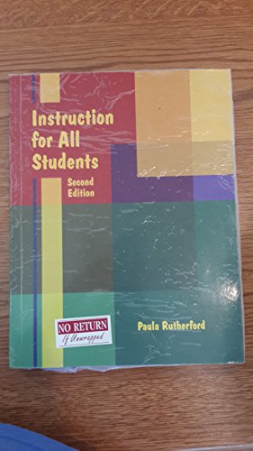 Stock image for Instruction for All Students Second Edition for sale by More Than Words