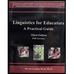 Stock image for Linguistics for educators " A practice Guide" with exercises third edition for sale by HPB-Red