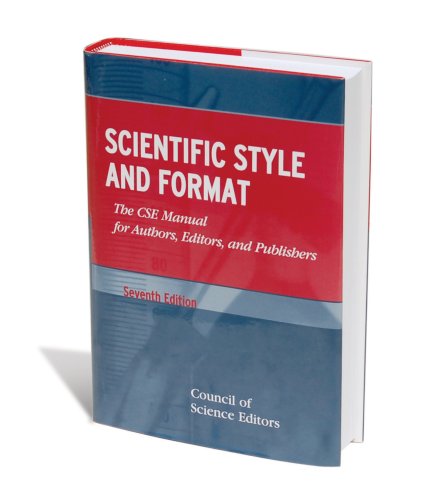 Beispielbild fr Scientific Style and Format : The CSE Manual for Authors, Editors, and Publishers zum Verkauf von Better World Books