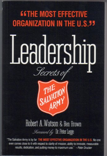 Imagen de archivo de Leadership Secrets of the Salvation Army (SIGNED??) a la venta por Companion Books