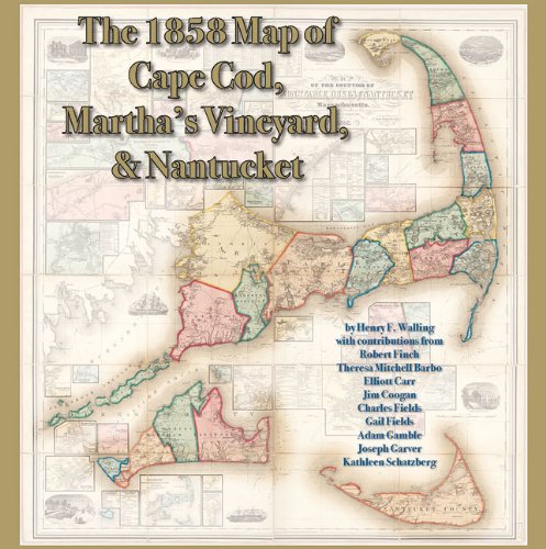 9780978576677: 1858 Map of Cape Cod, Martha's Vineyard, and Nantucket