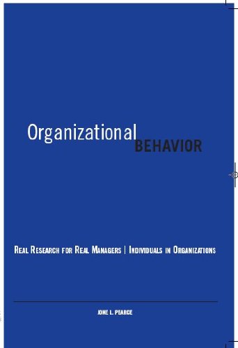 Stock image for Organizational Behavior: Real Research for Real Managers: Individuals in Organizations for sale by ThriftBooks-Dallas